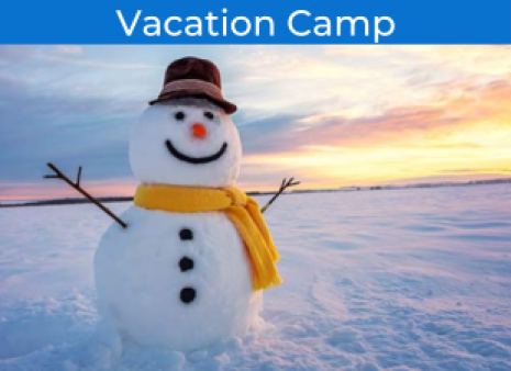 Winter camp vacation graphic